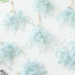 guirlande fleurs séchées bleu clair naturelle fil coton decoration chambre maison