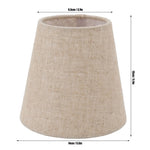 abat jour classique toile lin beige clair opaque éclairage intérieur accessoire décoration