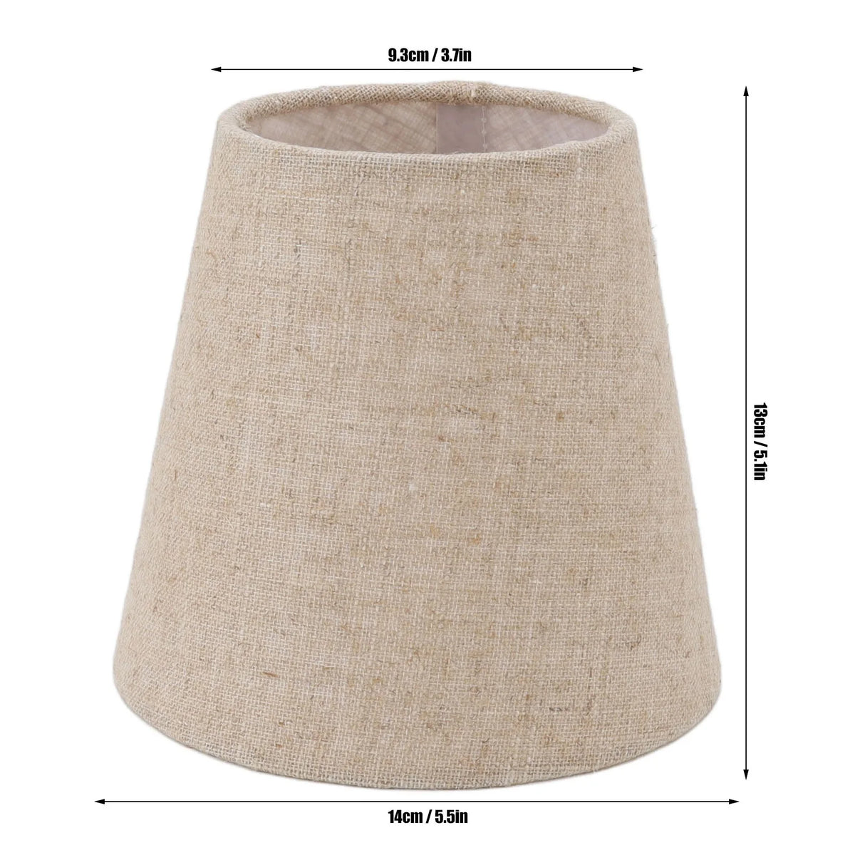 abat jour classique toile lin beige clair opaque éclairage intérieur accessoire décoration