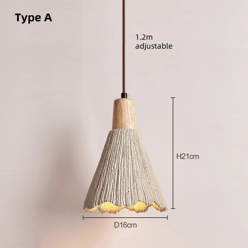 lampe suspendue marbre blanc cassé moderne rayures horizontales légèrement irrégulières