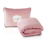 couverture velours corail portable anti boulochage voyage pique nique sac rangement gris compact