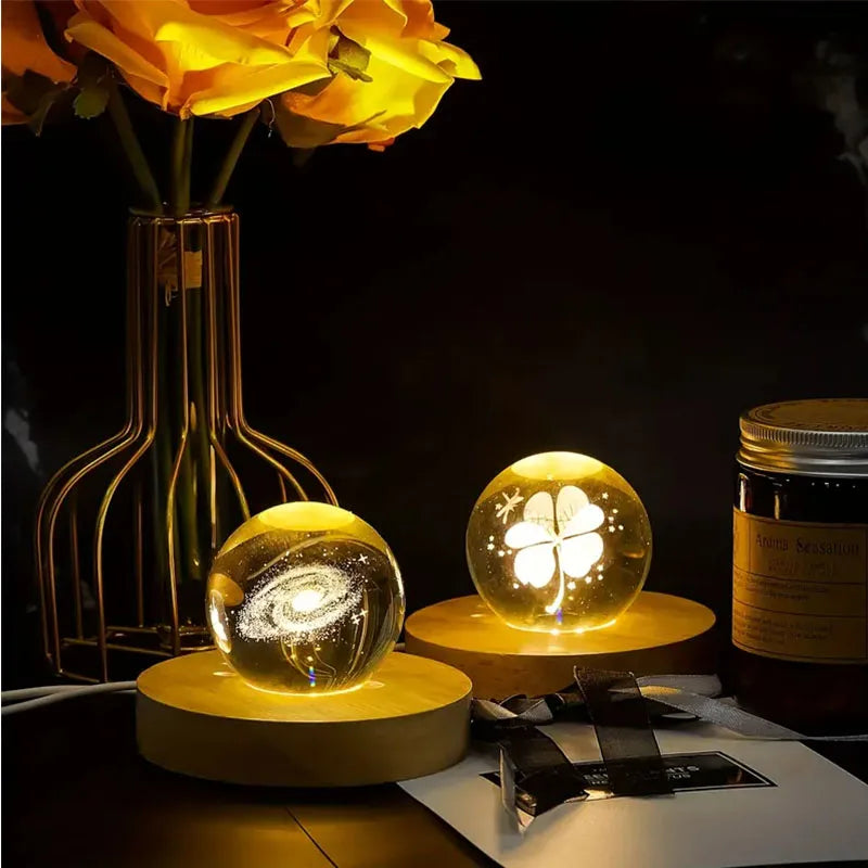 support présentation lumineux bois naturel led rechargeable adhésif base circulaire minimaliste 6cm 8cm