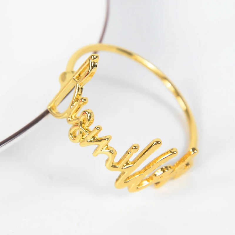 bracelets or argent lettres stylisées ajustables moderne élégants respectueux environnement