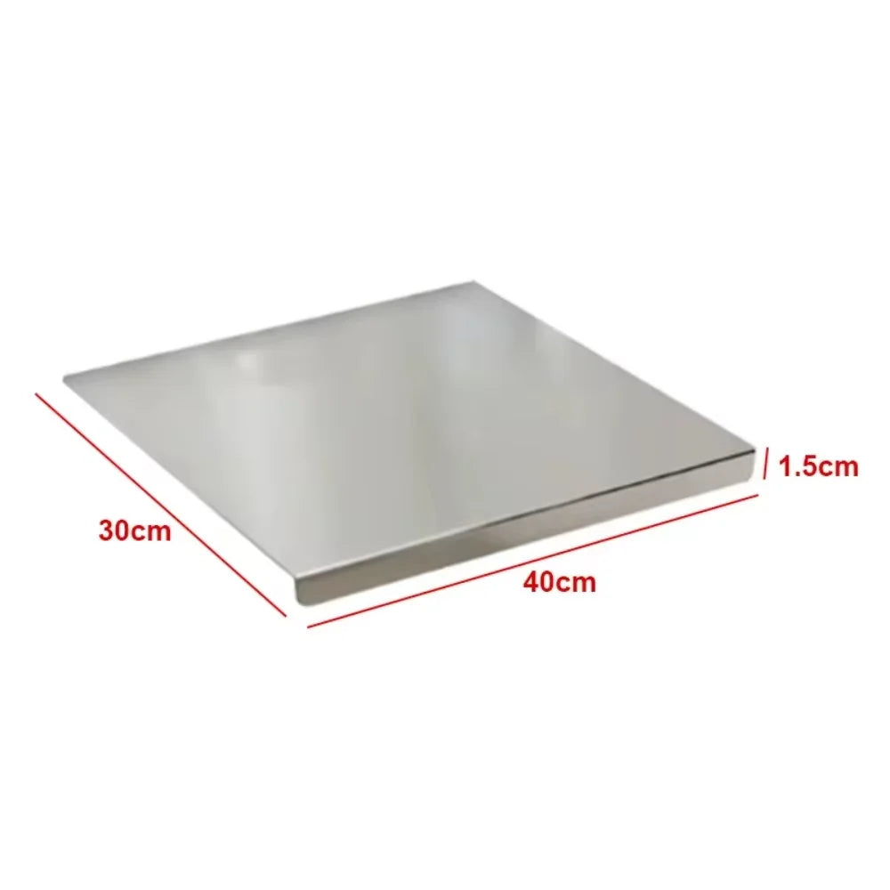 planche découper acier inoxydable 50x40 cm moderne lisse argentée cuisine couteau légumes pâtisserie
