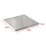 planche découper acier inoxydable 50x40 cm moderne lisse argentée cuisine couteau légumes pâtisserie
