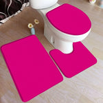tapis bain moderne uni respectueux l'environnement noir rose clair bleu gris jaune rose foncé