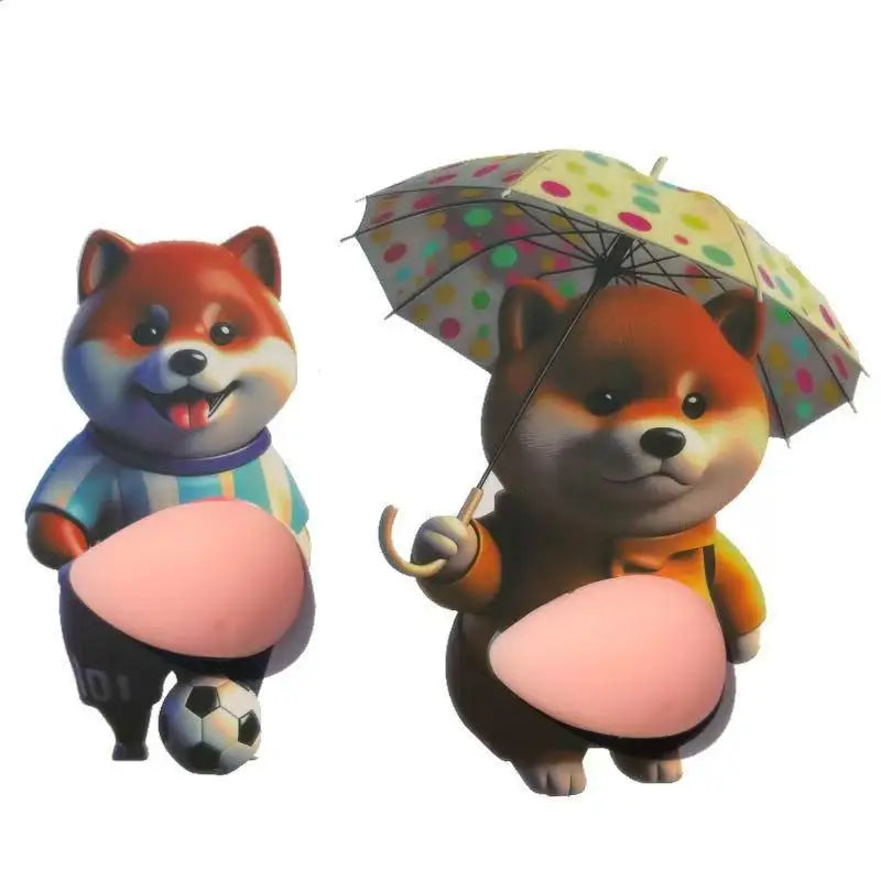 aimants réfrigérateur dessin animé chien chat orange gris rose mignon cartoon