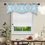 rideau floral marron clair marron foncé brocart opulent classique