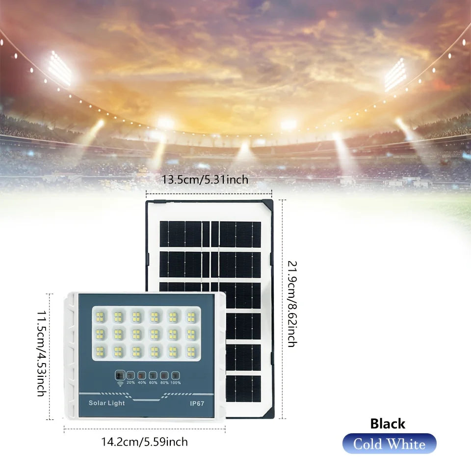 lumière solaire led moderne ip67 noir blanc panneau solaire télécommande capteur mouvement