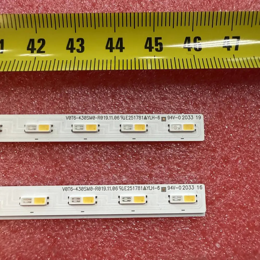 ruban led blanc moderne 43cm ligne diodes uniformes certification ul rohs cem