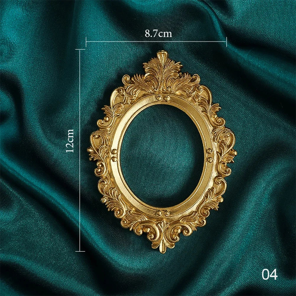 cadres photo ornementaux relief floral bijoux vintage baroque posés studio photographie