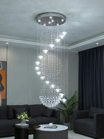 Suspension lumineuse moderne cristal transparente chambre salon 90 260V 249 2000lm