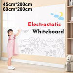 tableau blanc électrostatique adhésif statique réutilisable surface lisse moderne crayon nuages maison animaux personnage