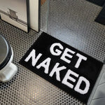 tapis bain antidérapant multicolore moderne lettres relief entrée sol bain adultes polypropylène polyester
