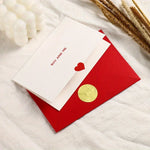 cartes postales anniversaire saint valentin coeurs rouges classiques romantiques blancs rouges timbres dorés enveloppes