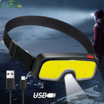 lampe frontale led rechargeable usb ceinture ajustable hiking camping sécurité porteclé batterie intégrée modernes