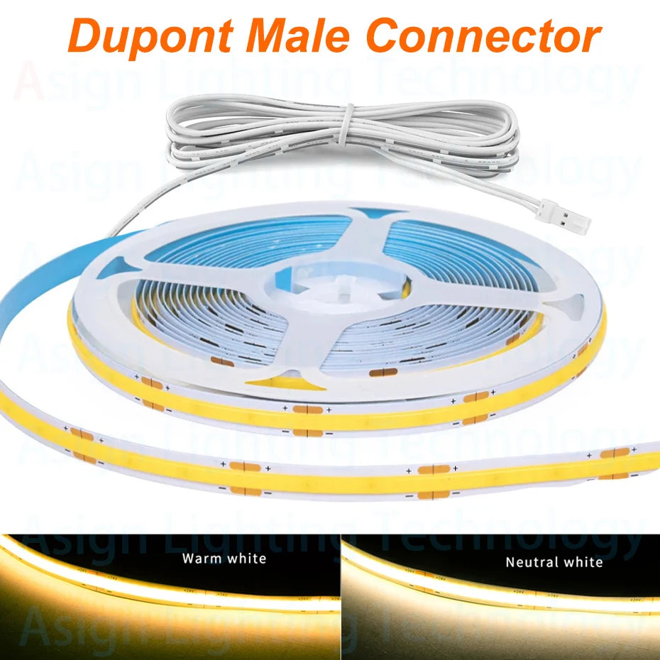 Ruban led 320 leds adhésif blanc chaud neutre 12v 24v moderne découpable 50m