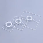 support lampe blanc moderne base bois lampe led
