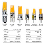 ampoules led g4 g9 e14 3w 6w blanc chaud jaune modernes lustre chambre 20000h