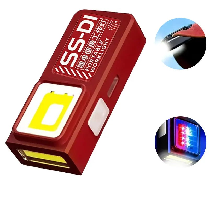 lampe torche rechargeable led noire portable intense modernes clips usb