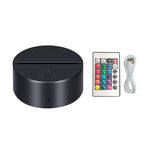 boîte lumière tactile câble usb télécommande 16 couleurs moderne noire matériau métal