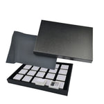 boîtes bijoux noir blanc compartiments carrés moderne storage box organizer showcasegems