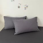protège oreiller coton texture relief moderne enveloppe blanc maison pièces