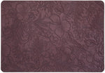 tapis table moderne fleurs feuilles noir marron beige gris vert bleu respectueux environnement 43x30cm