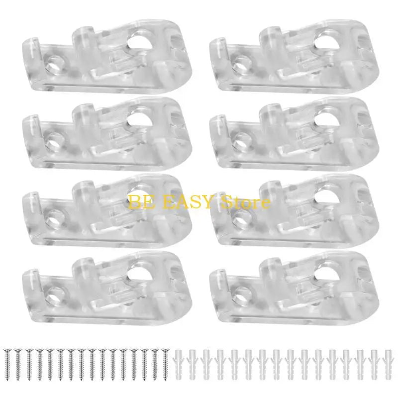 clips transparents vis fixation moderne sans motif tringle rideaux embouts vis
