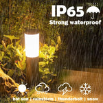 lampe solaire moderne led acier inoxydable imperméable jardin extérieur décoration gazon argenté blanc