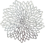 placemats dorés floral ajouré moderne respectueux environnement opaques variété tailles