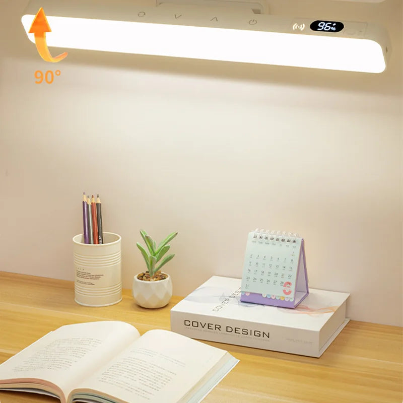 lampe led rechargeable usb veilleuse table moderne rectangle écran digital
