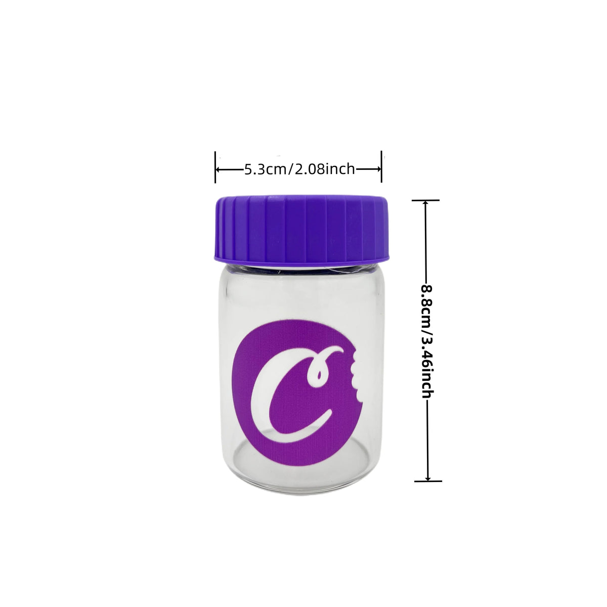 bocal verre transparent moderne couvercle led bleu violet rouge noir