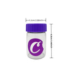 bocal verre transparent moderne couvercle led bleu violet rouge noir
