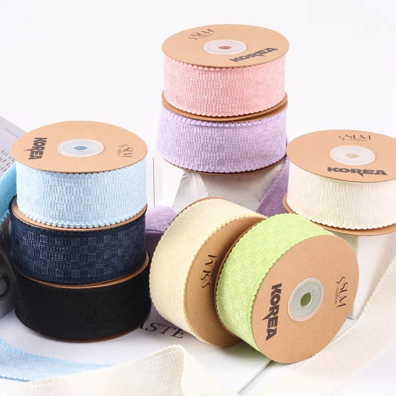 ruban velours carreaux nœud cheveux décoration artisanale fait main élégant
