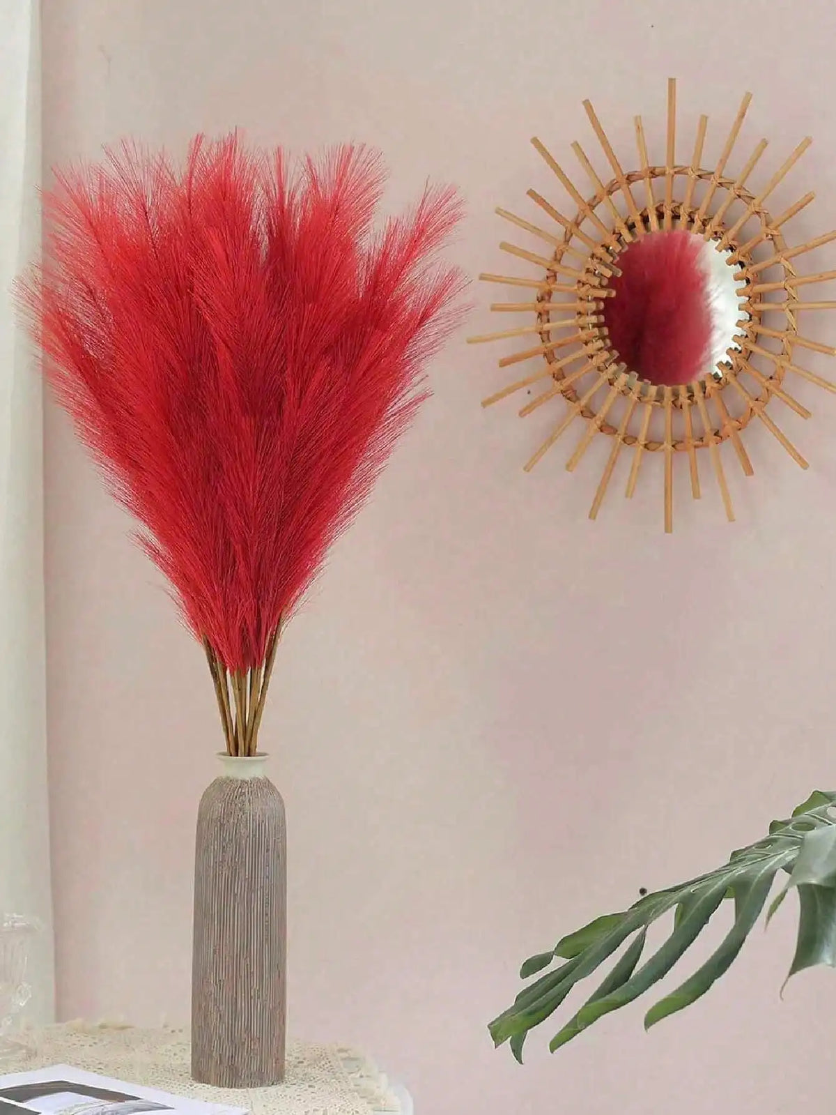 plumes artificielles rouges naturelles fluffy 35cm 20cm 55cm extérieur decoration mariage 10pcs 20pcs