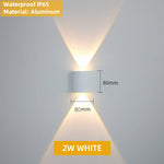 applique murale led moderne noire fixée mur diodes led étanches ip65