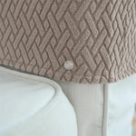 protège accoudoirs fauteuil tissé motifs géométriques gris moderne eyelets intérieur automne hiver