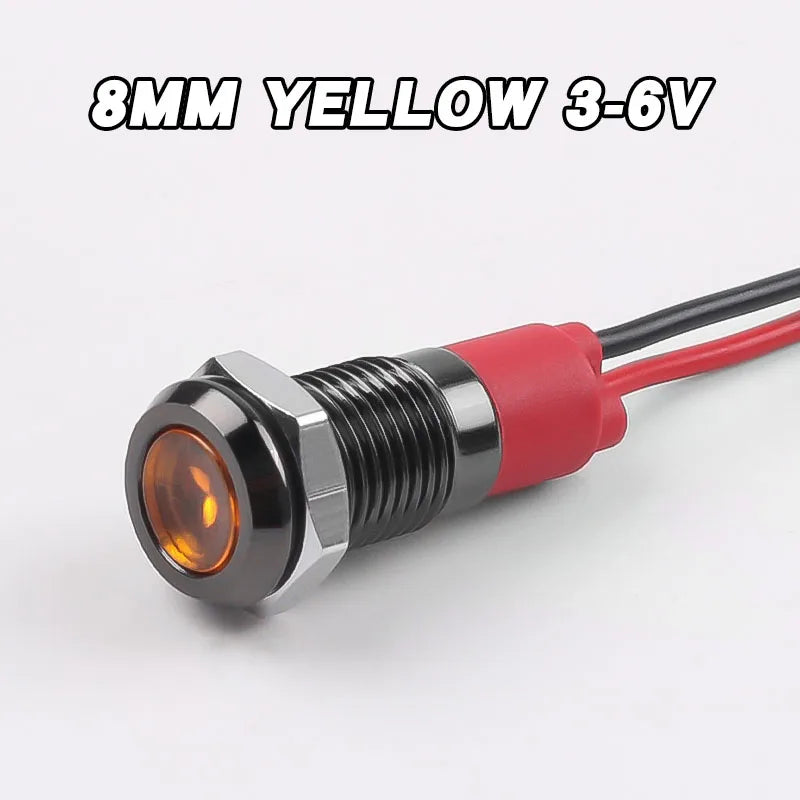 ampoules led 8mm rouge vert jaune bleu blanc étanches fil moderne