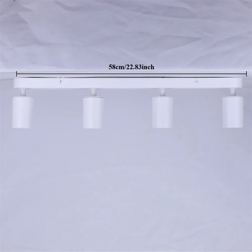 Spot moderne noir fixé plaque bras ajustables LED GU10 90260V(toucher ON/OFF)