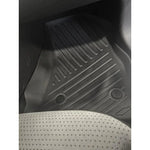tapis sol voiture noir rayures diagonales moderne tout terrain fibre synthétique caoutchouc toutes saisons