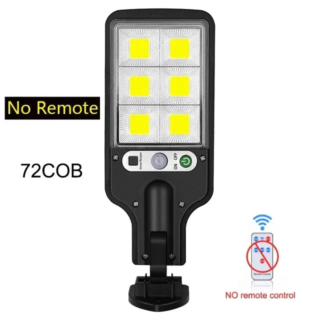 lampe rue solaire moderne noire led ip65 extérieure capteur mouvement fixée vis