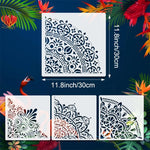 pochoirs peinture blancs floral ajouré art nouveau opaques murs sols meubles toiles