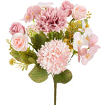 bouquet fleurs artificielles rose chrysanthèmes modernes élégantes décoration intérieure mariage anniversaire baby shower