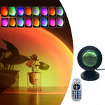 projecteur led noir moderne aimant télécommande lumière ambiance festive usb