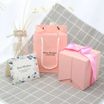 boîte cadeau rose classique boîte bijoux sac inclusion bouquet fleurs artificielles collierintérieur