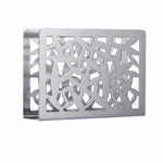 support serviettes moderne argenté doré noir grille géométrique adhésif papier serviettes
