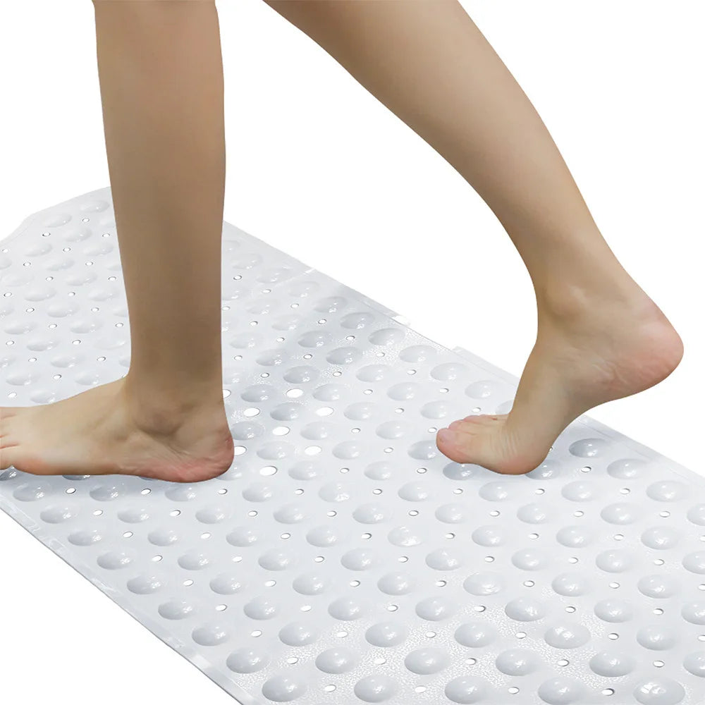 tapis bain antidérapant pvc ventouses alvéoles circulaires moderne gris beige