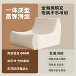 chaise salon moderne bois velours côtelé orange confortable maisonDecorationMinimaliste