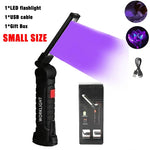 lampe travail multifonction rechargeable aimant puissant led texturée rainures beige noir 15w 800lm robuste